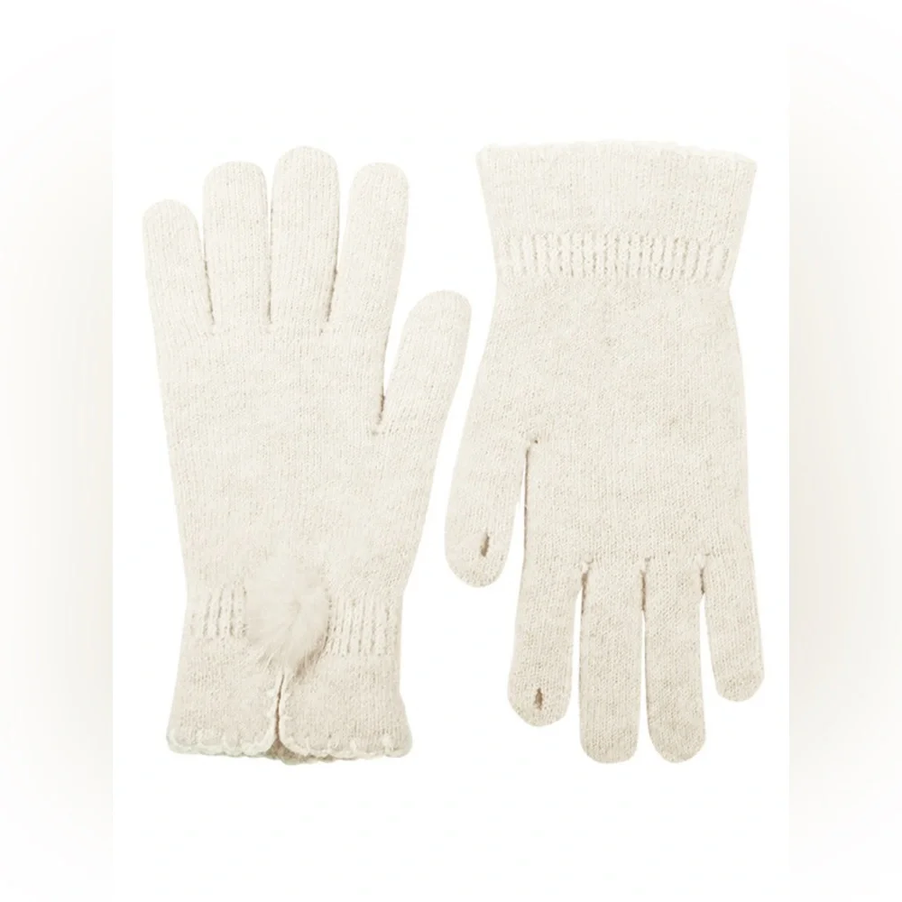 Pom-Pom Detail Gloves